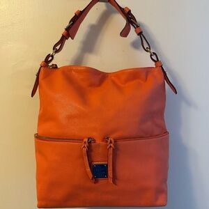 Dooney & Bourke Coral Leather Pocket Satchel Bag